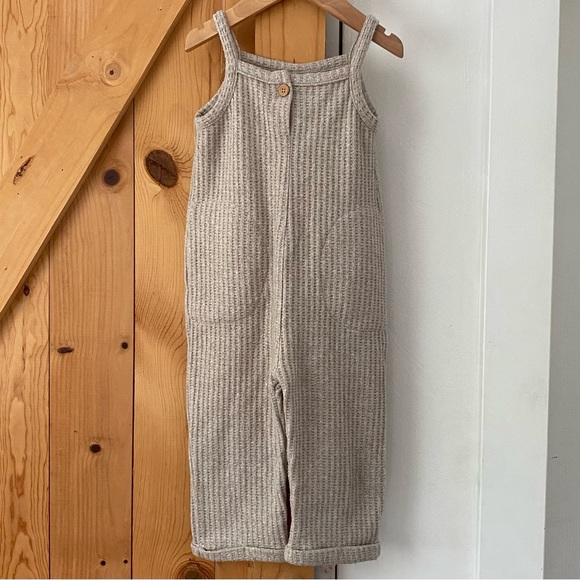 Zara Neutral Soft Knit Jumpsuit - Picture 1 of 4